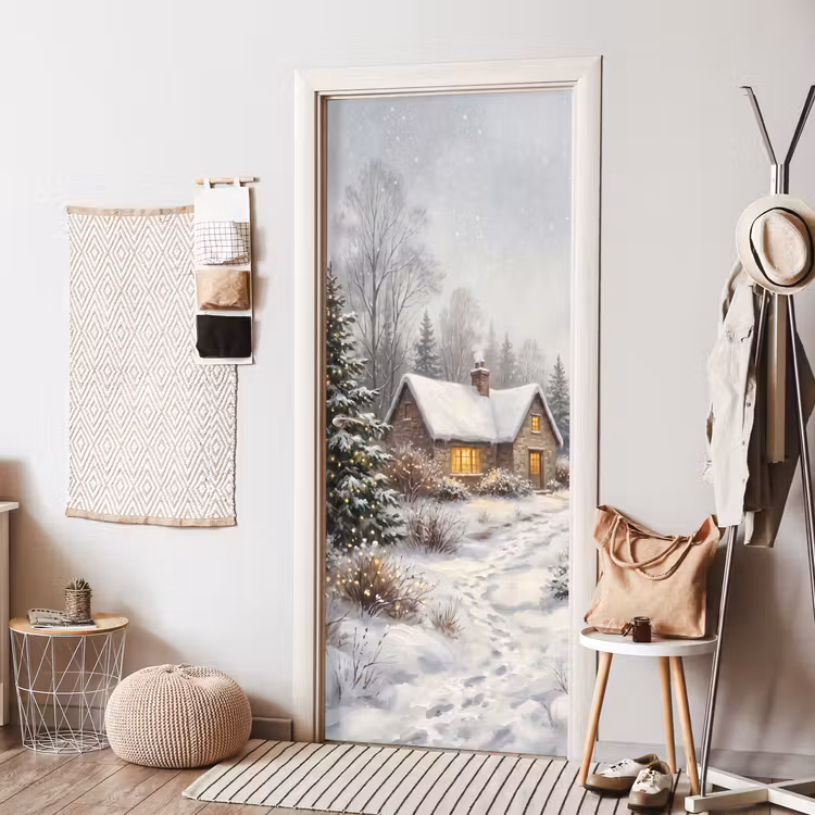 Türtapete - Wald – Winter – Landschaft — 7
