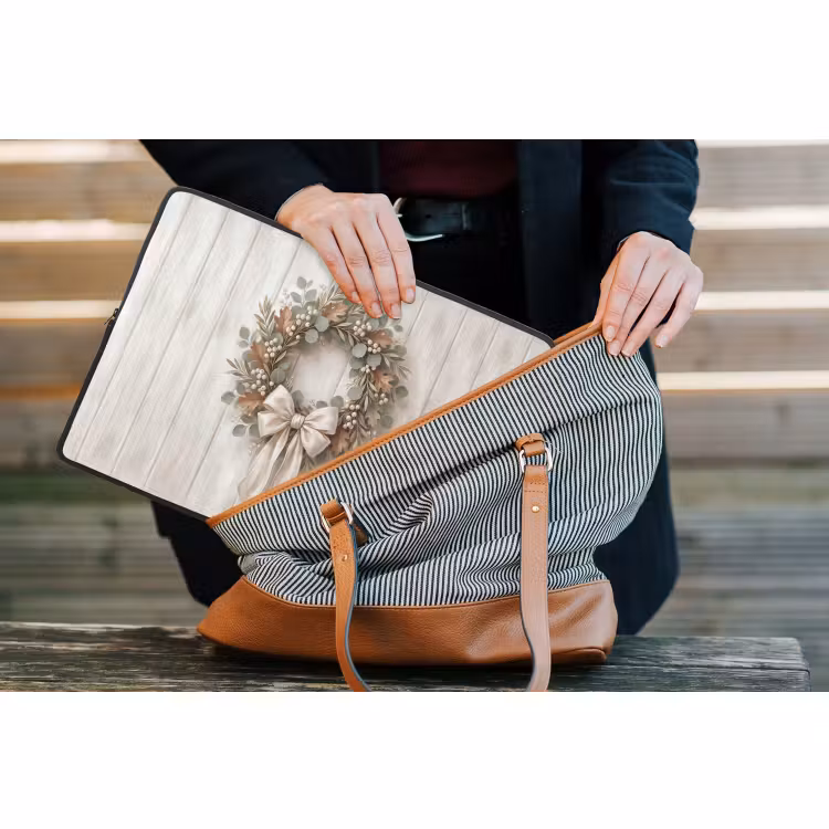 Laptop hülle - Kranz – Blätter – Dekoration — 4
