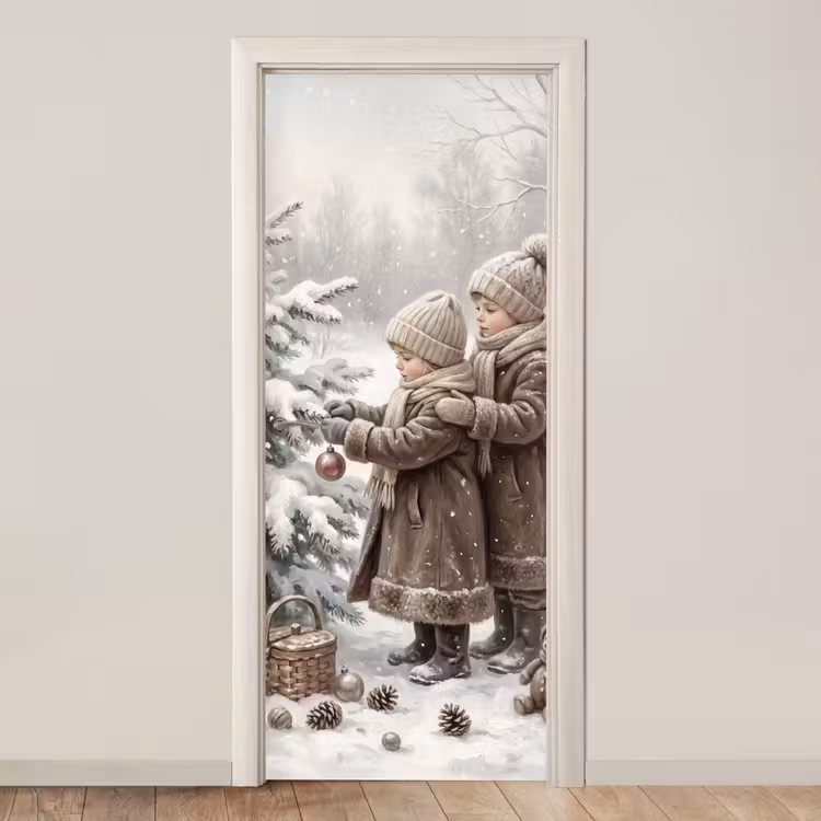 Türtapete - Kinder – Weihnachten – Winter — 1