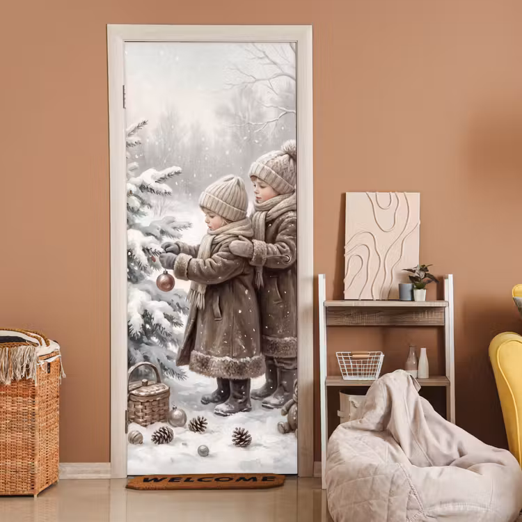 Türtapete - Kinder – Weihnachten – Winter — 2