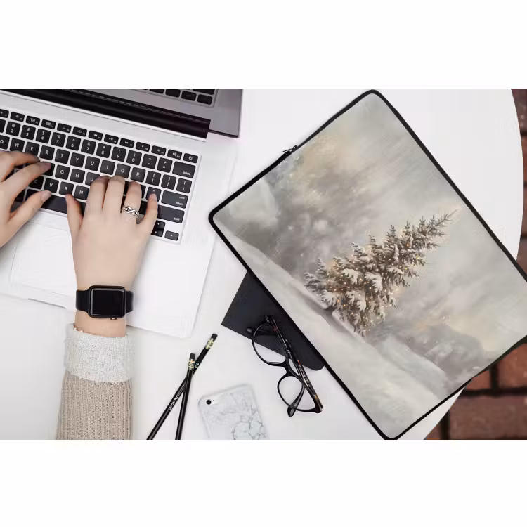 Laptop hülle - Baum – Weihnachten – Lichter — 3