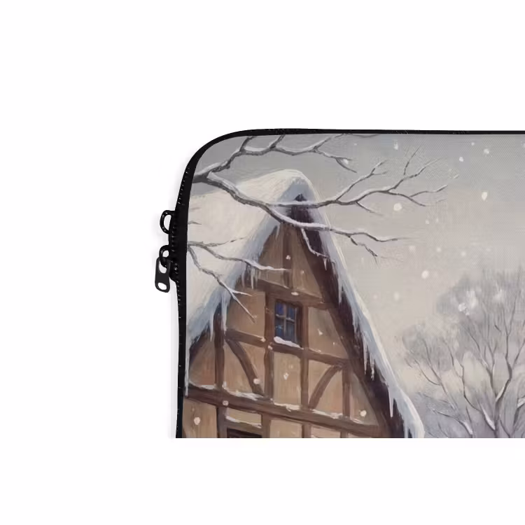 Laptop hülle - Dorf – Schnee – Winter — 5