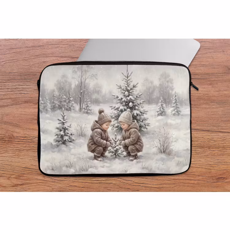Laptop hülle - Kind – Schnee – Winter — 2