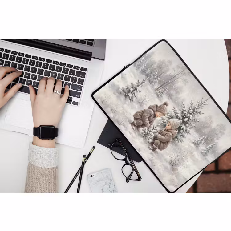 Laptop hülle - Kind – Schnee – Winter — 3
