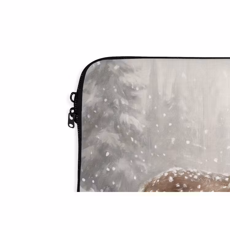 Laptop hülle - Rehe – verschneit – Wald — 5