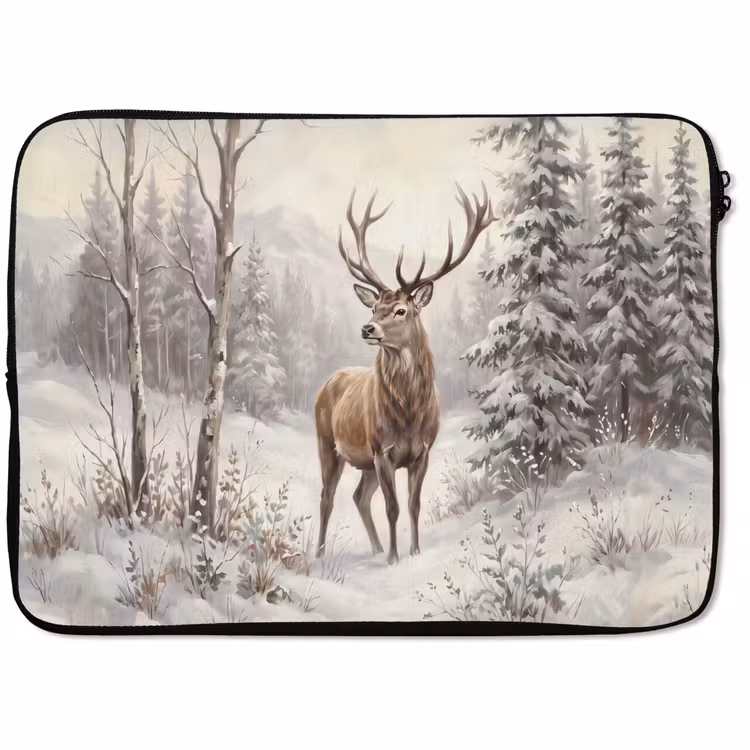 Laptop hülle - Tier – Wald – Schnee — 1