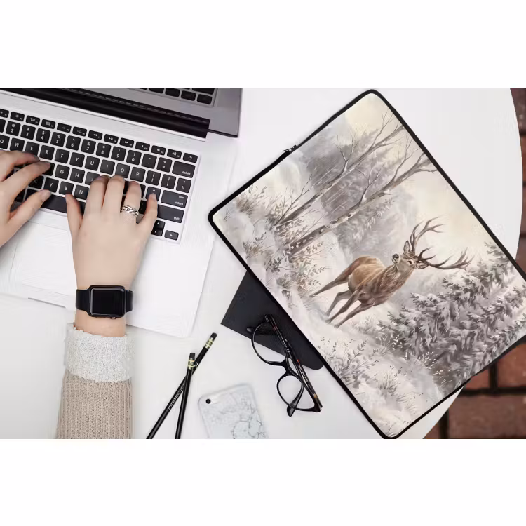 Laptop hülle - Tier – Wald – Schnee — 3