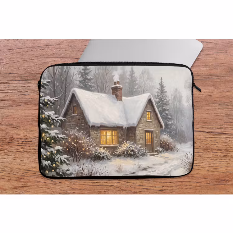 Laptop hülle - Wald – Winter – Landschaft — 2
