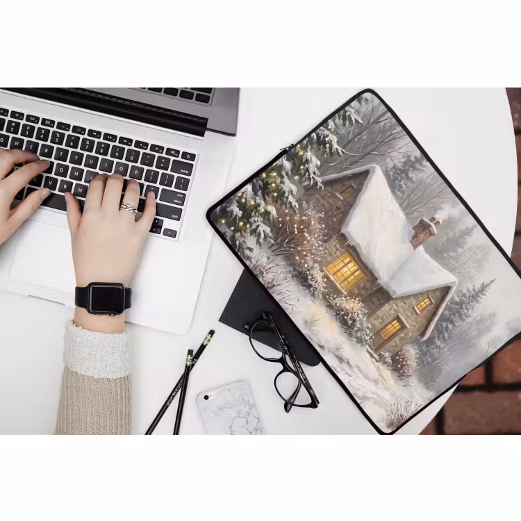 Laptop hülle - Wald – Winter – Landschaft — 3