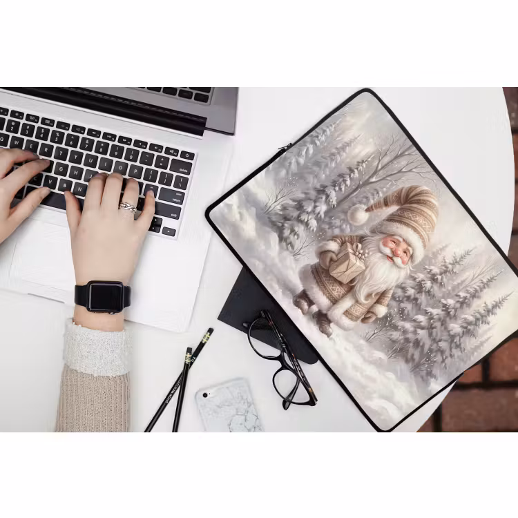 Laptop hülle - Weihnachtsmann – Geschenk – Winter — 3