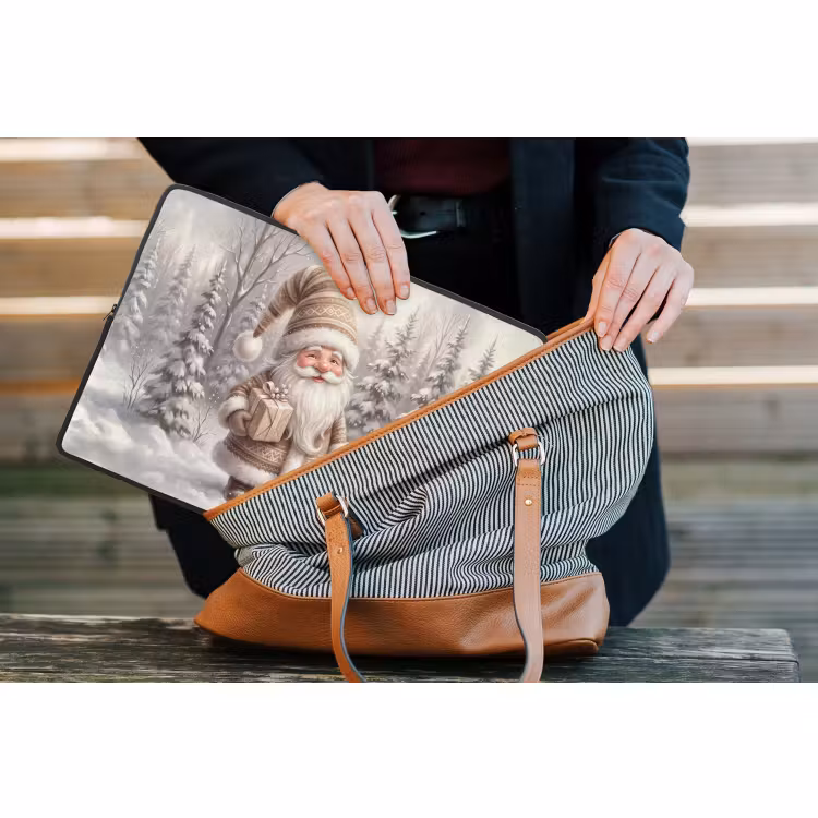 Laptop hülle - Weihnachtsmann – Geschenk – Winter — 4