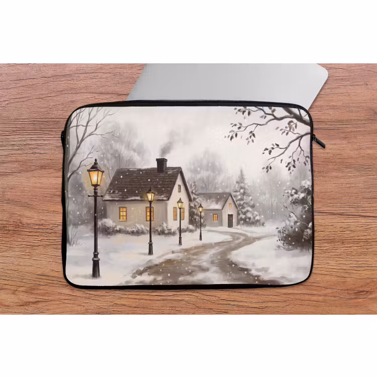 Laptop hülle - Winter – Landschaft – Schnee — 2