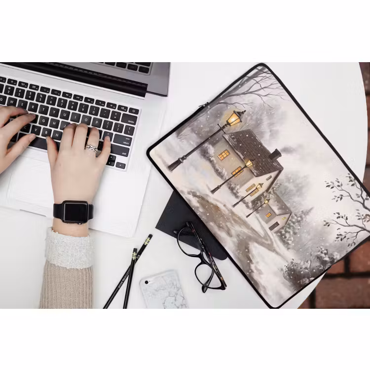 Laptop hülle - Winter – Landschaft – Schnee — 3