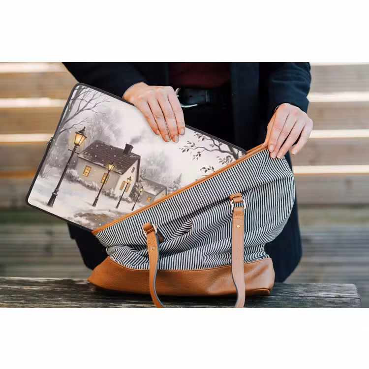 Laptop hülle - Winter – Landschaft – Schnee — 4