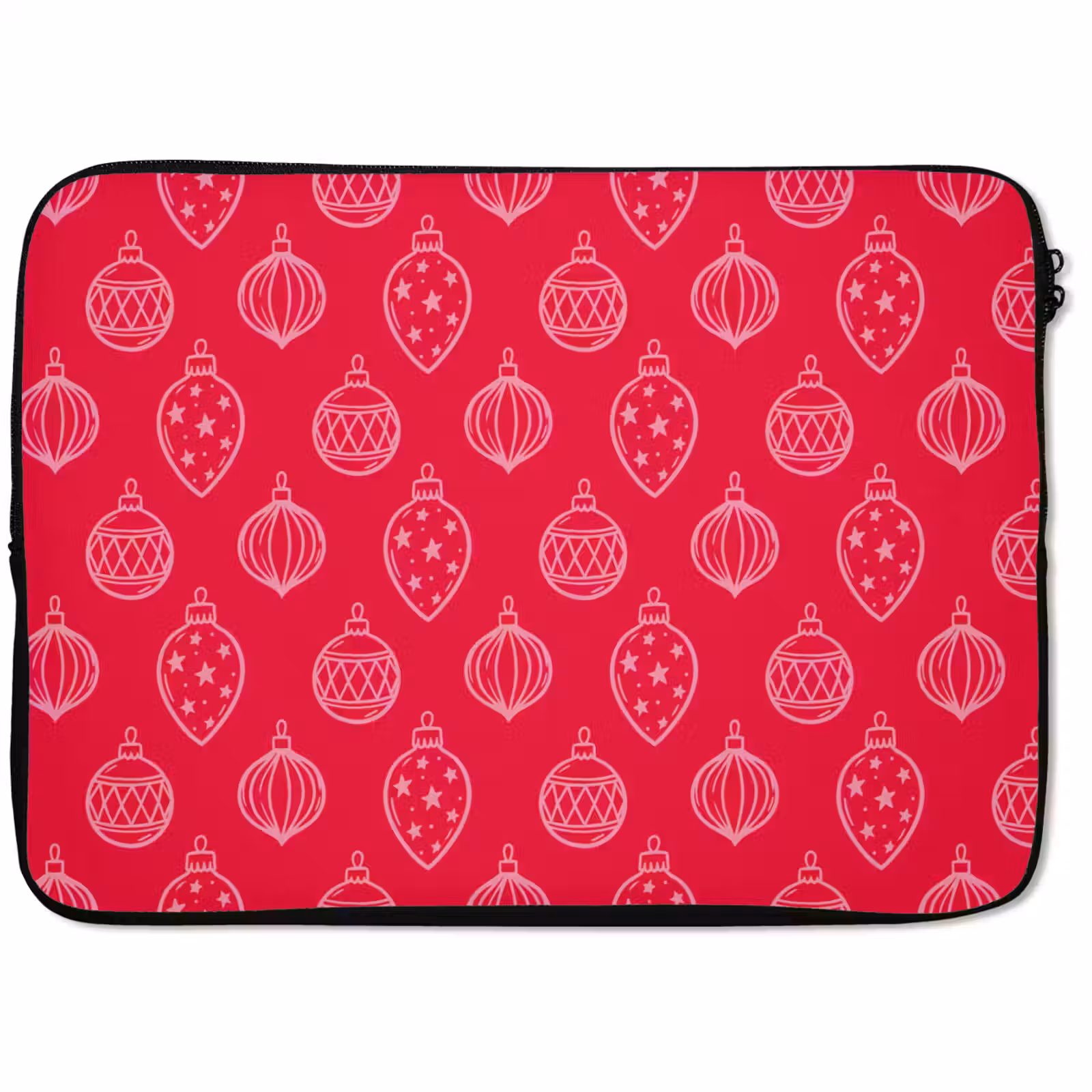 Laptop hülle - Weihnachtskugel – Rot – Rosa — 1