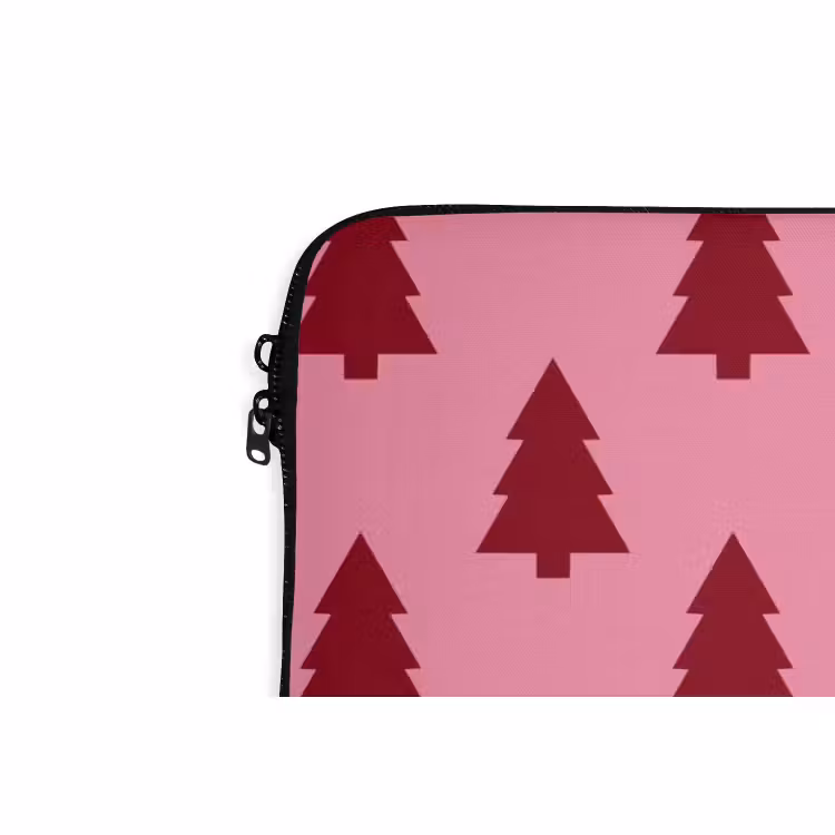 Laptop hülle - Weihnachtsbaum – Rot – Rosa — 5