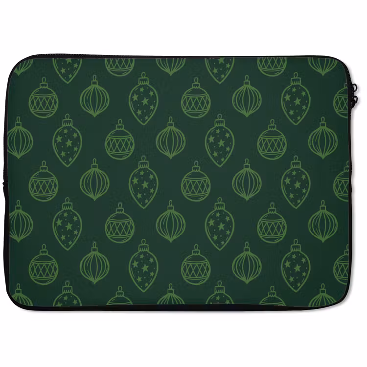 Laptop hülle - Weihnachtskugel – Grün – Weihnachten — 1