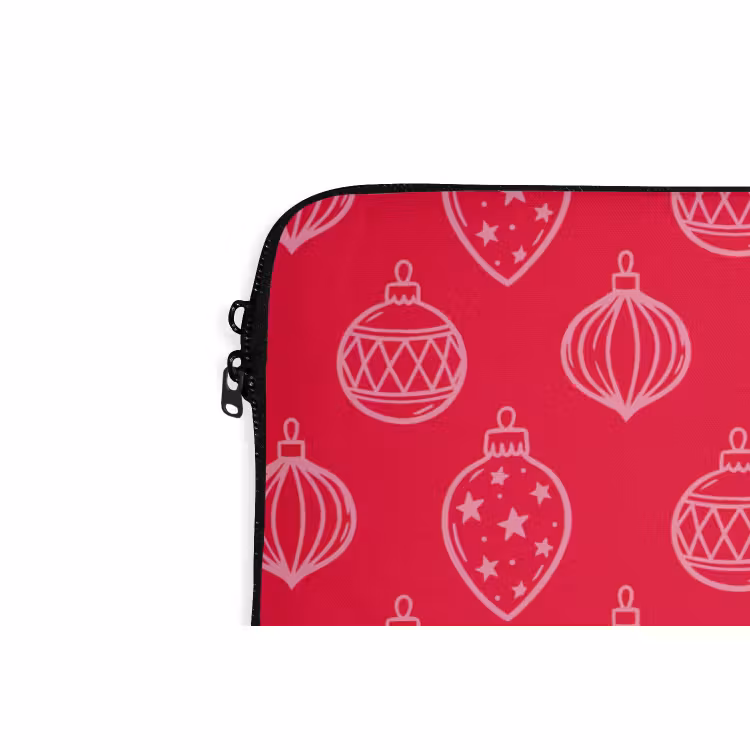 Laptop hülle - Weihnachtskugel – Rot – Rosa — 5