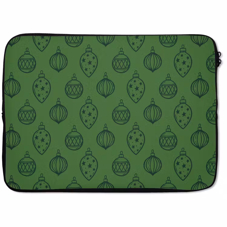 Laptop hülle - Weihnachtskugel – Weihnachten – Grün — 1