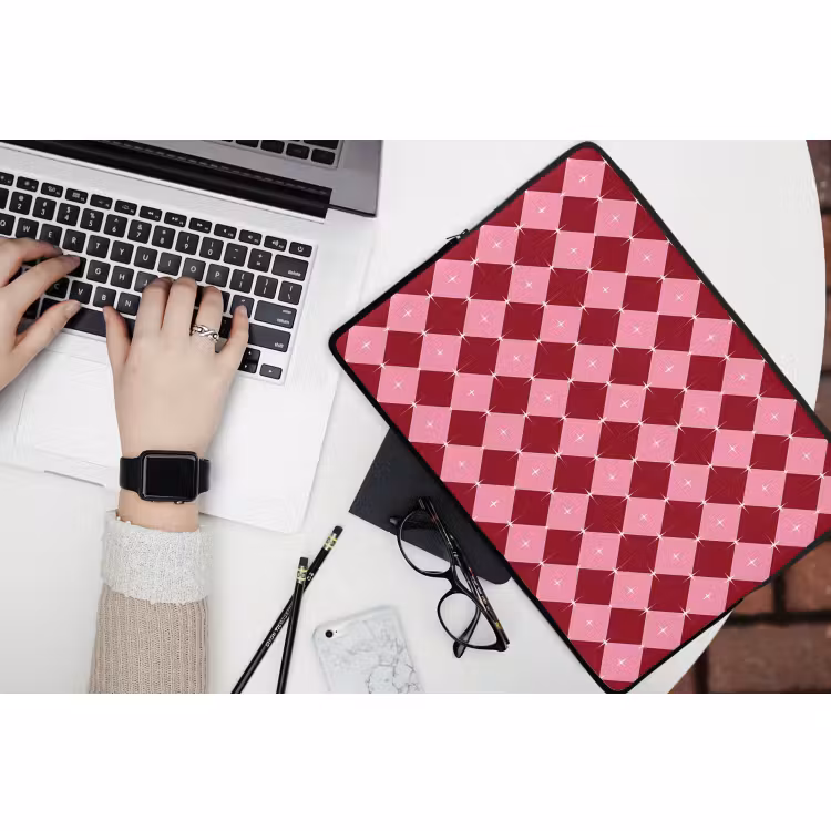 Laptop hülle - Stern – Rot – Rosa – Weihnachten — 3