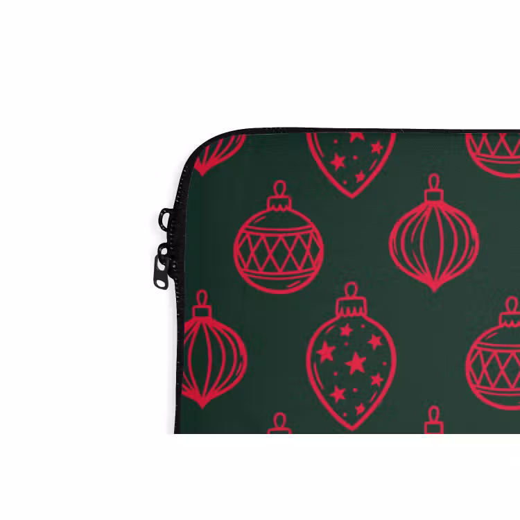 Laptop hülle - Weihnachtskugel – Rot – Grün — 5