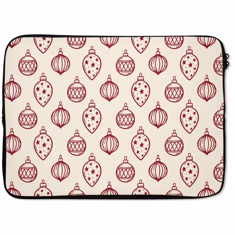 Laptop hülle - Weihnachtskugel – Rot – Weihnachten — 1