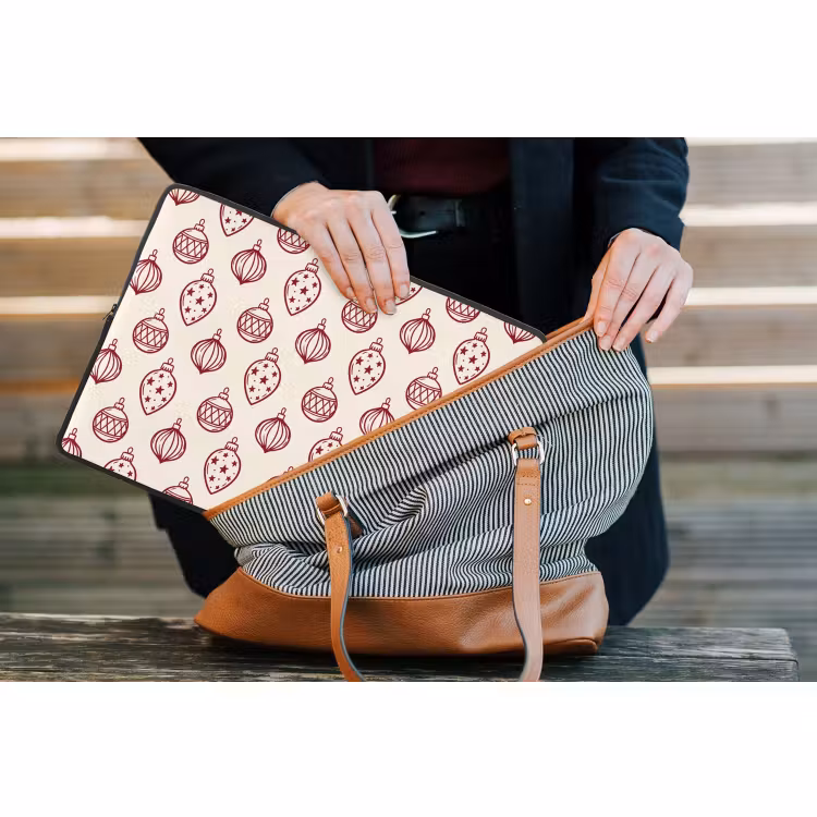 Laptop hülle - Weihnachtskugel – Rot – Weihnachten — 4