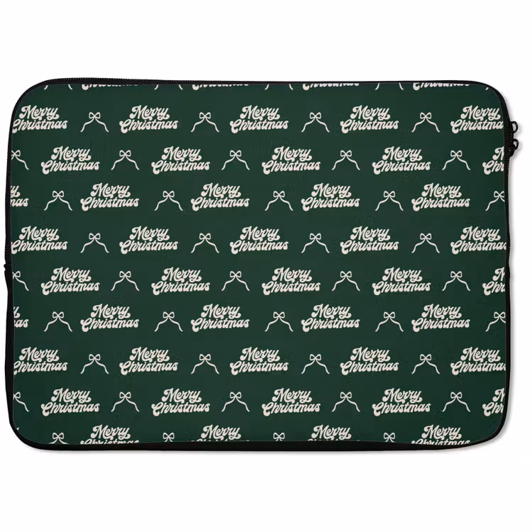 Laptop hülle - Text – Grün – Weiß – Text — 1