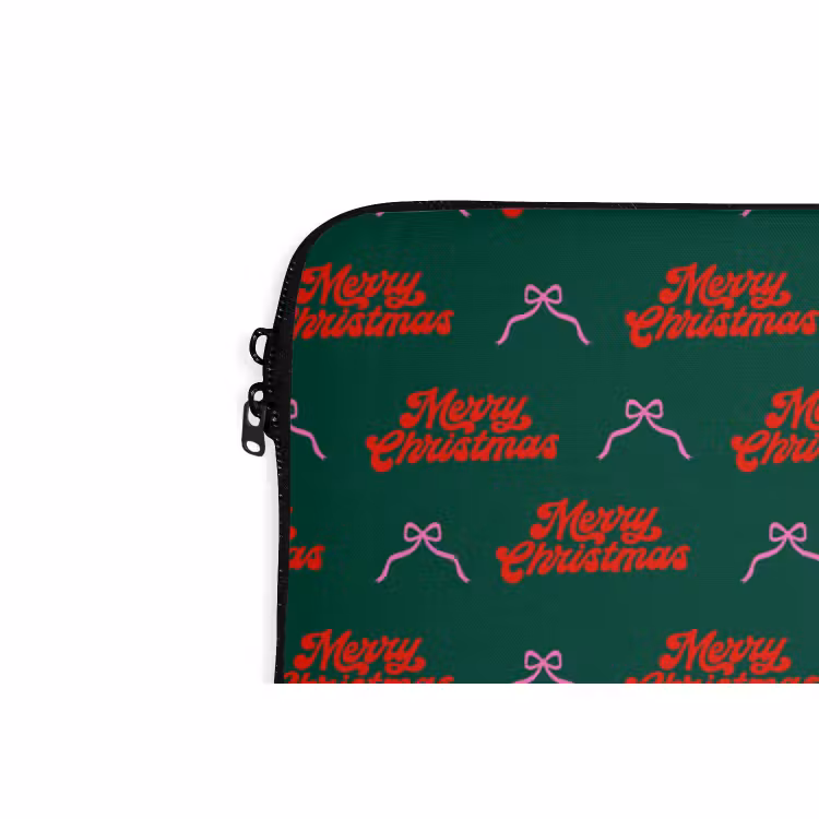 Laptop hülle - Text – Rosa – Rot – Grün – Schleife — 5