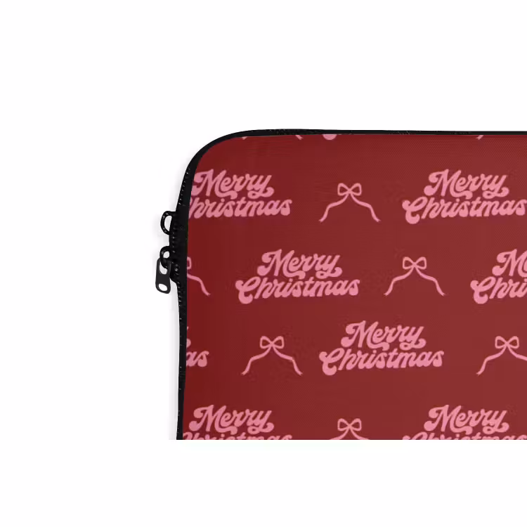 Laptop hülle - Text – Rot – Rosa – Schleife — 5