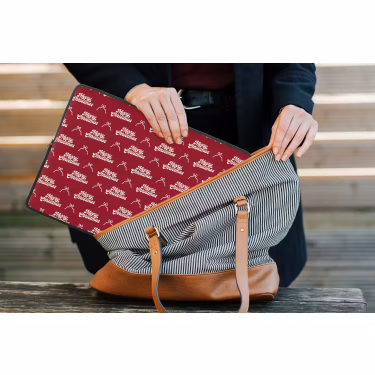 Laptop hülle - Text – Rot – Weiß – Schleife — 4