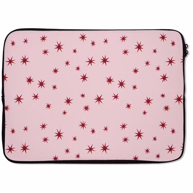 Laptop hülle - Stern – Rosa – Rot — 1