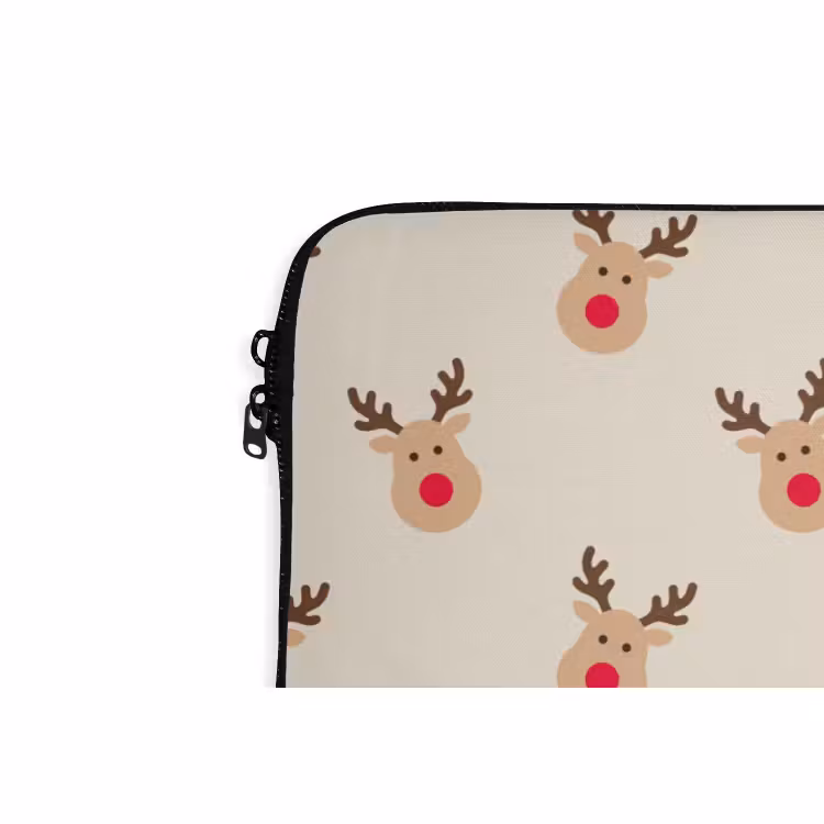 Laptop hülle - Rentiere – Weihnachten – Creme — 5
