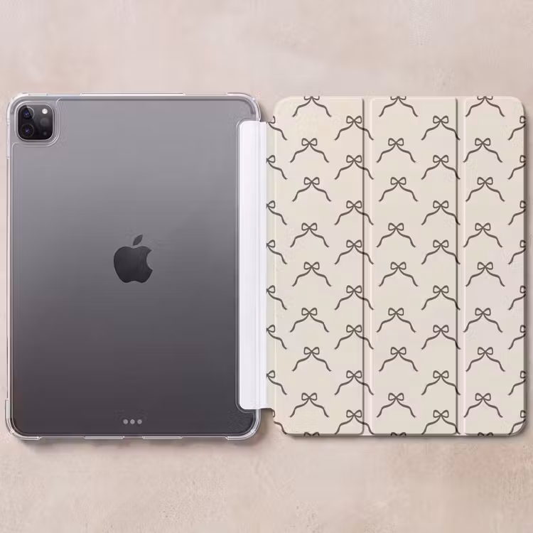 iPad-Hülle - Weihnachten – Schleife – Cremefarben — 6