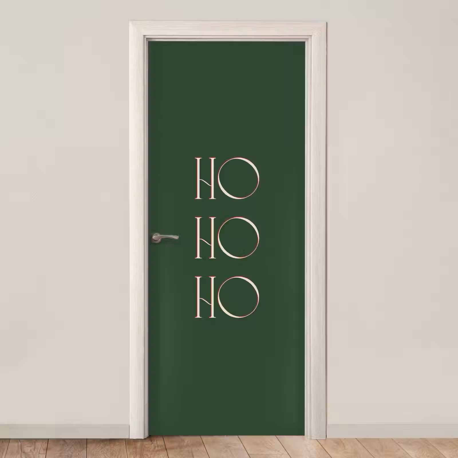 Türtapete - Text – Weihnachten – Modern – Grün — 1