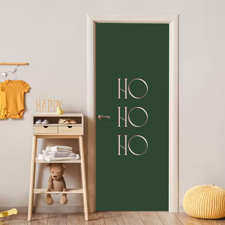 Türtapete - Text – Weihnachten – Modern – Grün — 5