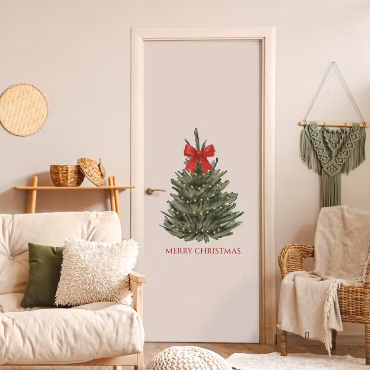 Türtapete - Text – Weihnachten – Weihnachtsbaum — 3