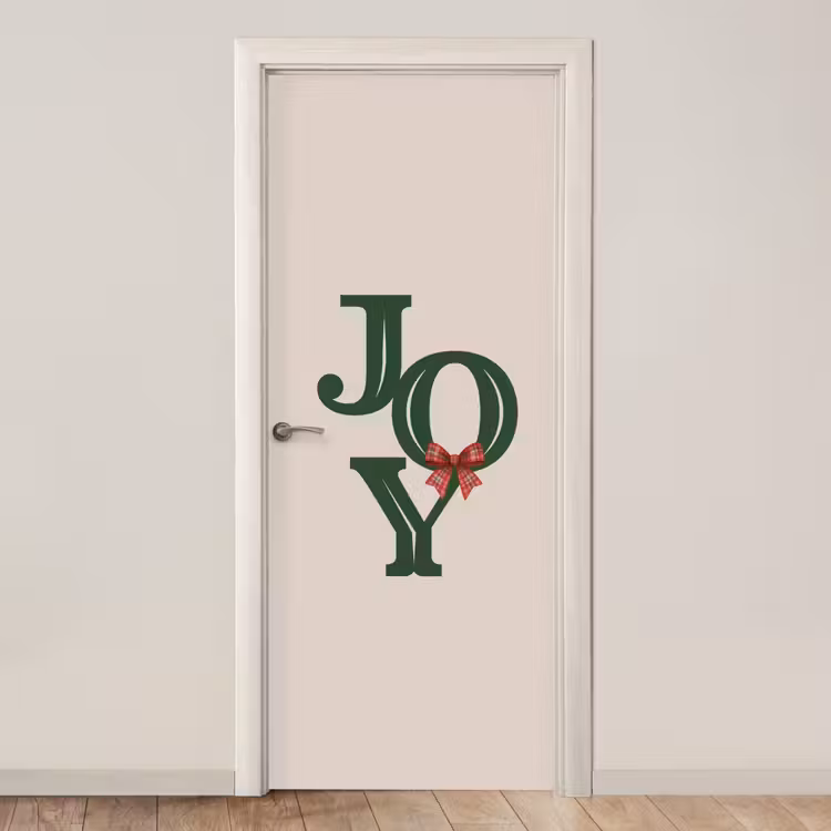 Türtapete - Text – Weihnachten – Grün — 1