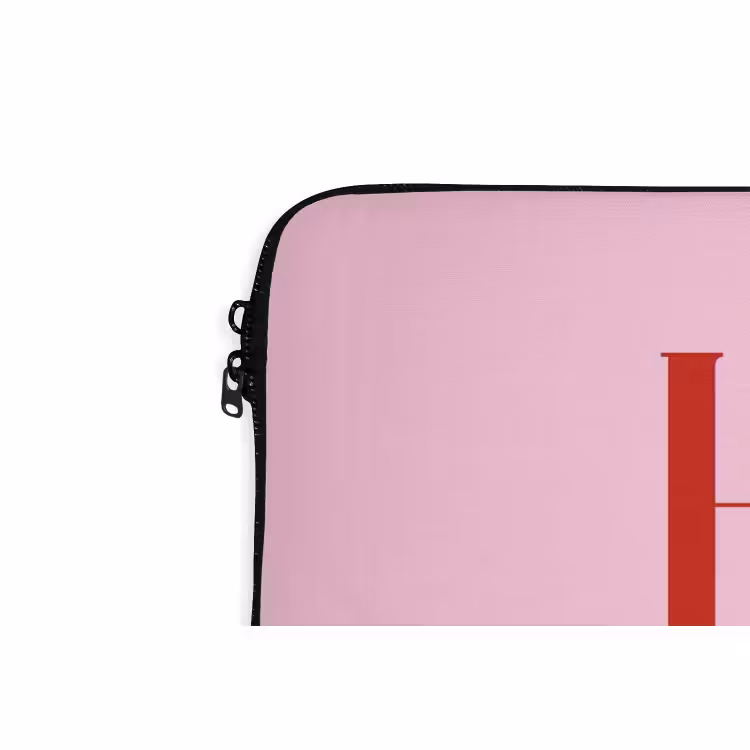 Laptop hülle - Weihnachten – Text – Rot – Rosa — 5