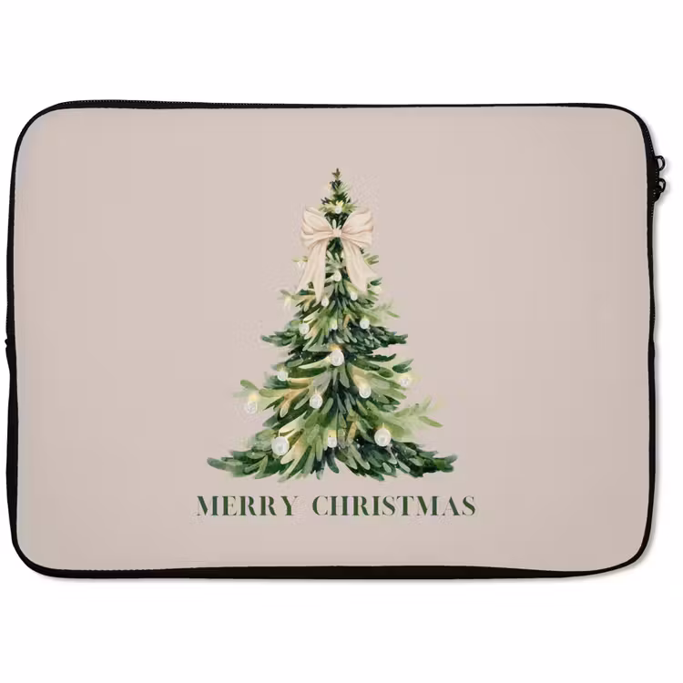 Laptop hülle - Weihnachten – Weihnachtsbaum – Text — 1