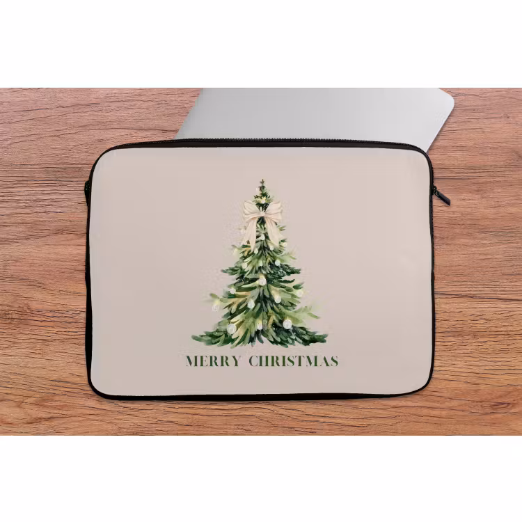 Laptop hülle - Weihnachten – Weihnachtsbaum – Text — 2
