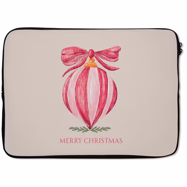 Laptop hülle - Weihnachten – Weihnachtskugel – Text — 1