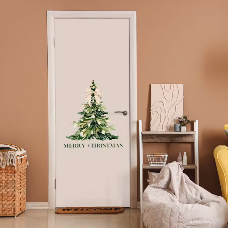 Türtapete - Weihnachten – Weihnachtsbaum – Text — 2