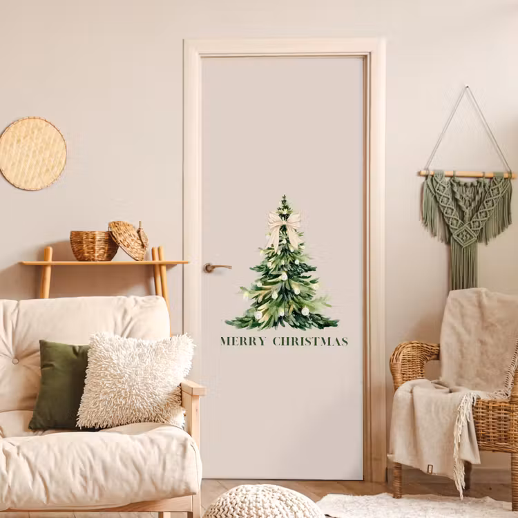 Türtapete - Weihnachten – Weihnachtsbaum – Text — 3
