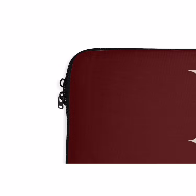 Laptop hülle - Merry – Text – Dunkel – Rot — 5