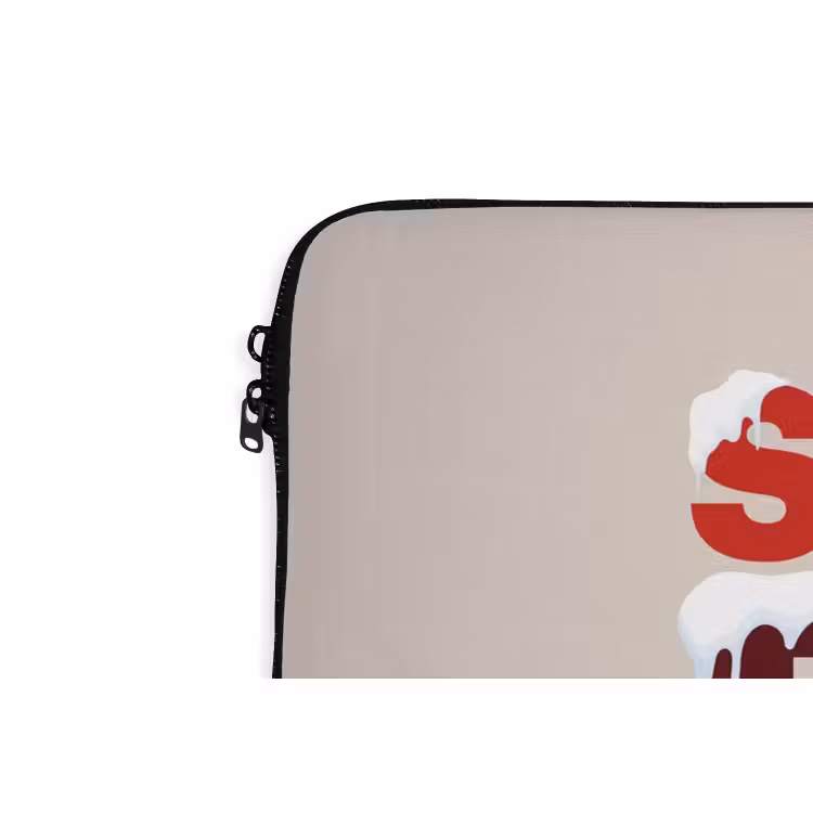 Laptop hülle - Schnee – Weihnachten – Text – Rot — 5