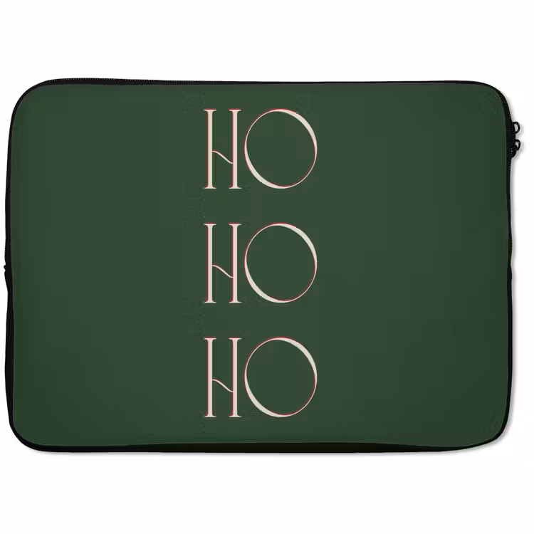 Laptop hülle - Text – Weihnachten – Modern – Grün — 1