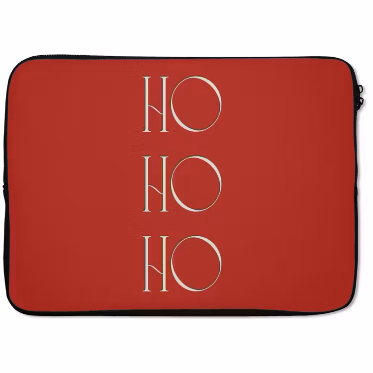 Laptop hülle - Text – Weihnachten – Modern – Rot — 1