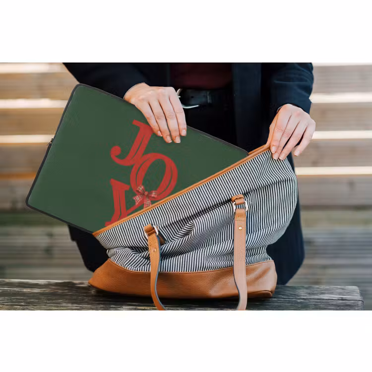 Laptop hülle - Text – Weihnachten – Rot — 4