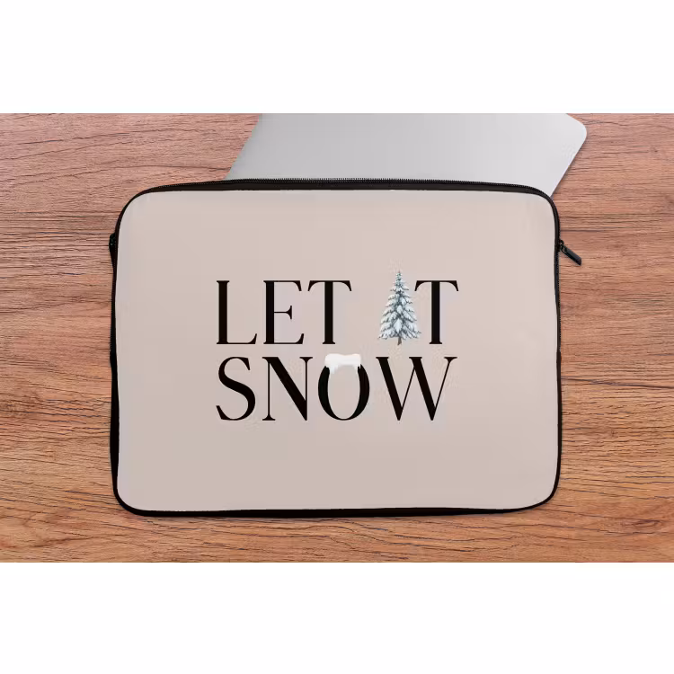 Laptop hülle - Text – Weihnachten – Schnee — 2